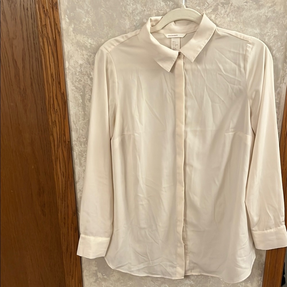 H&M Maternity button up Blouse in Cream